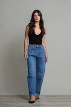 JEAN BARREL TIRO MEDIO - BASICS