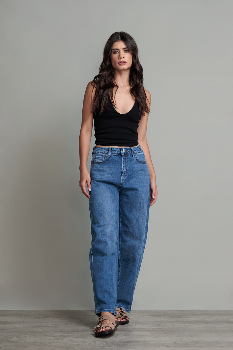 JEAN BARREL TIRO MEDIO - BASICS