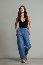 JEAN BARREL TIRO MEDIO - BASICS