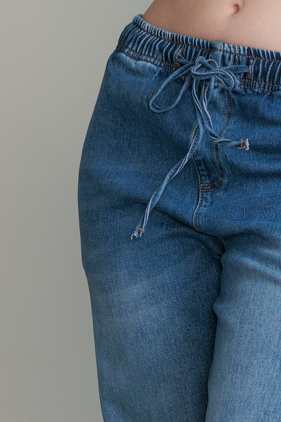 JOGGER DENIM MEDIUM WIDE LEG - ESSENTIAL