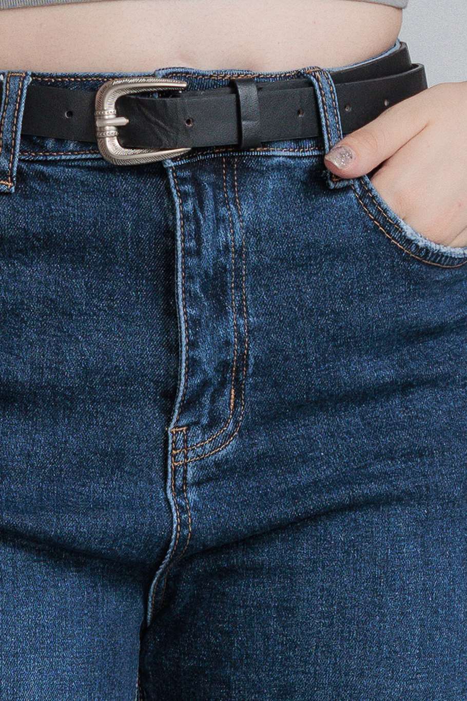 JEANS WIDE LEG FULL LENGTH - DENIM