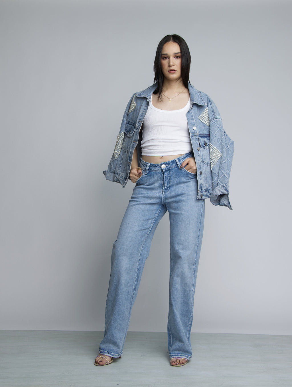 JEAN STRAIGHT LEG - AZUL ICE