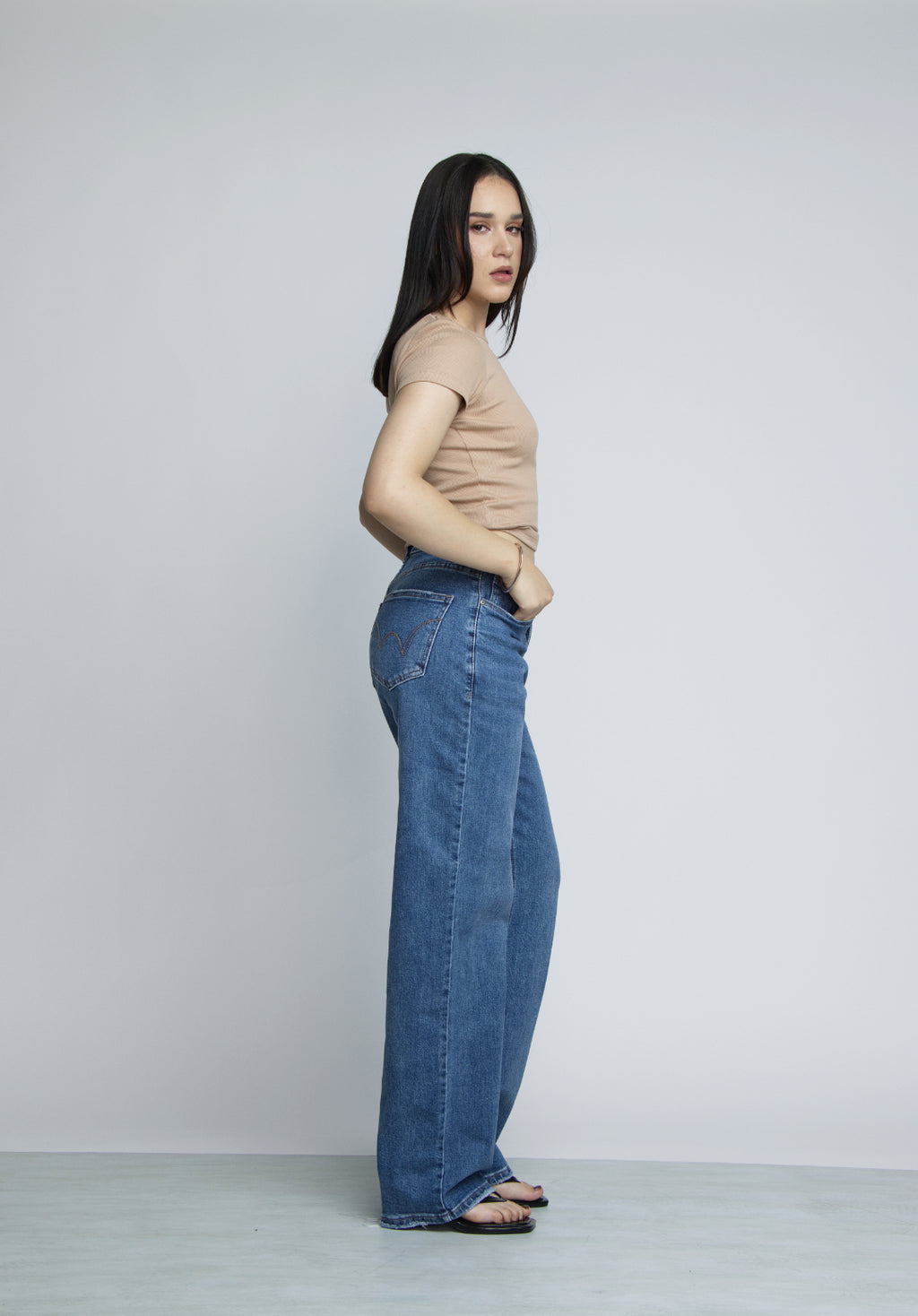 JEAN STRAIGHT LEG - AZUL MEDIO