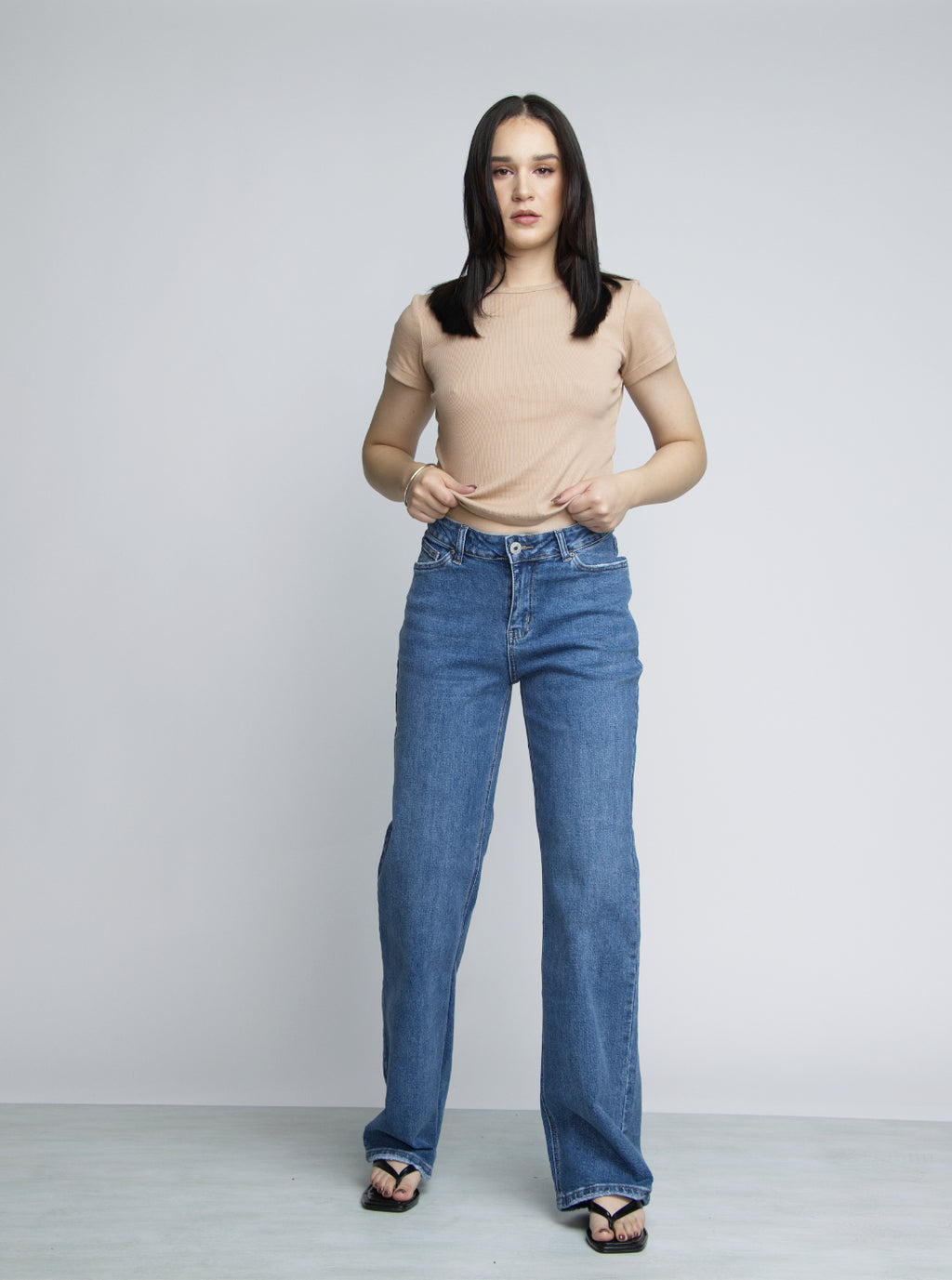JEAN STRAIGHT LEG - AZUL MEDIO