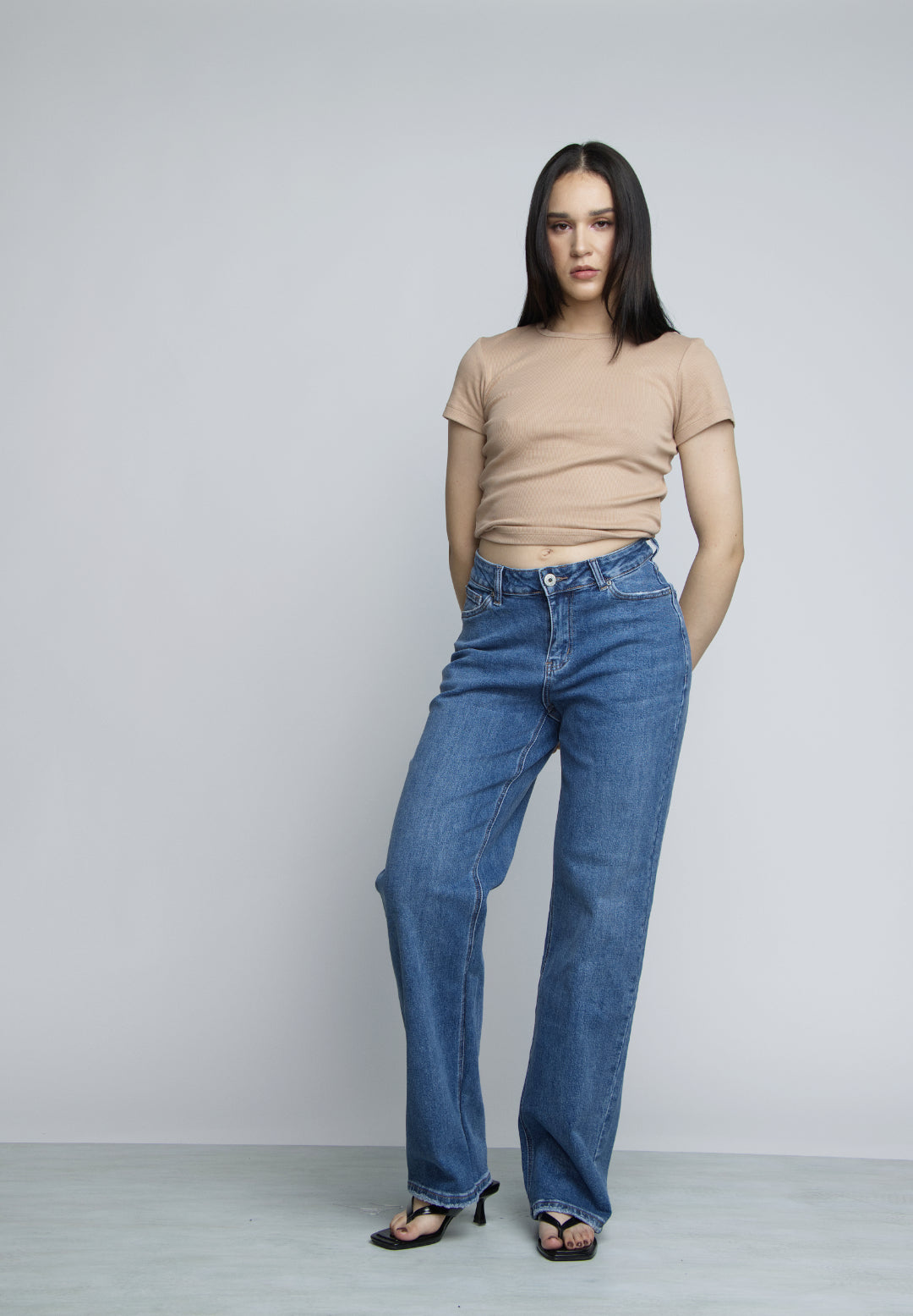 JEAN STRAIGHT LEG - AZUL MEDIO