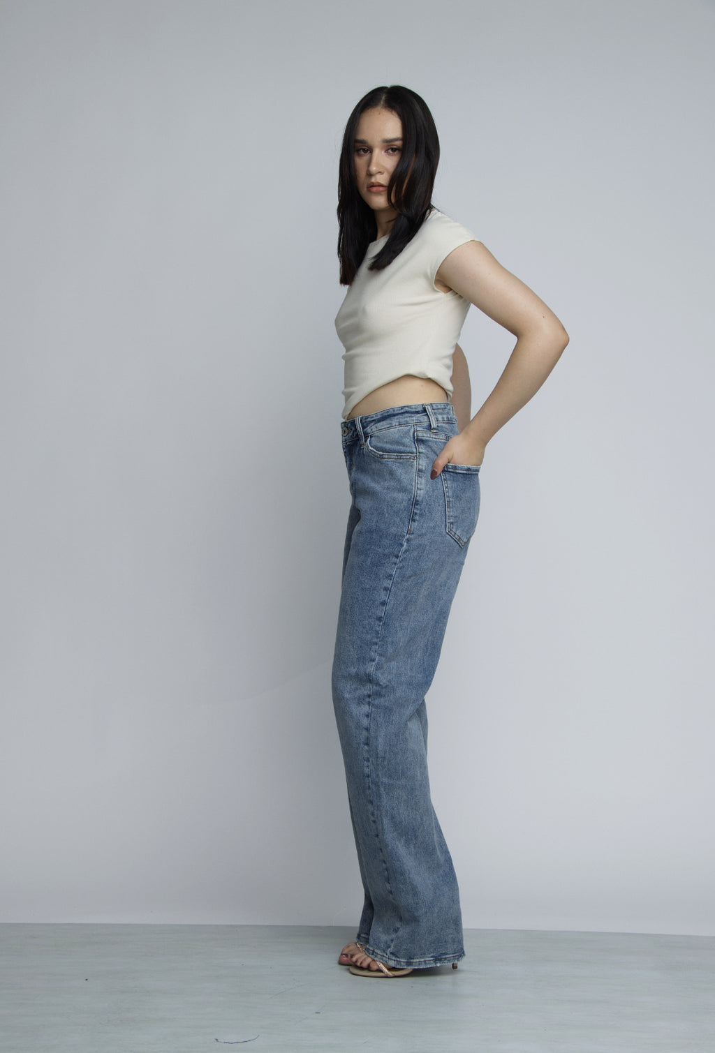 JEAN STRAIGHT LEG - AZUL STONE