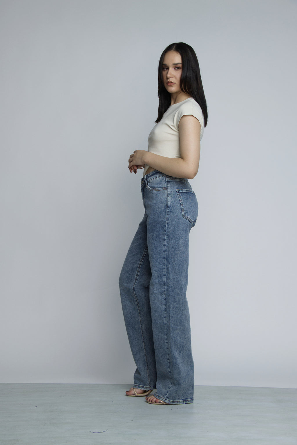 JEAN STRAIGHT LEG - AZUL STONE