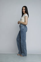 JEAN STRAIGHT LEG - AZUL STONE