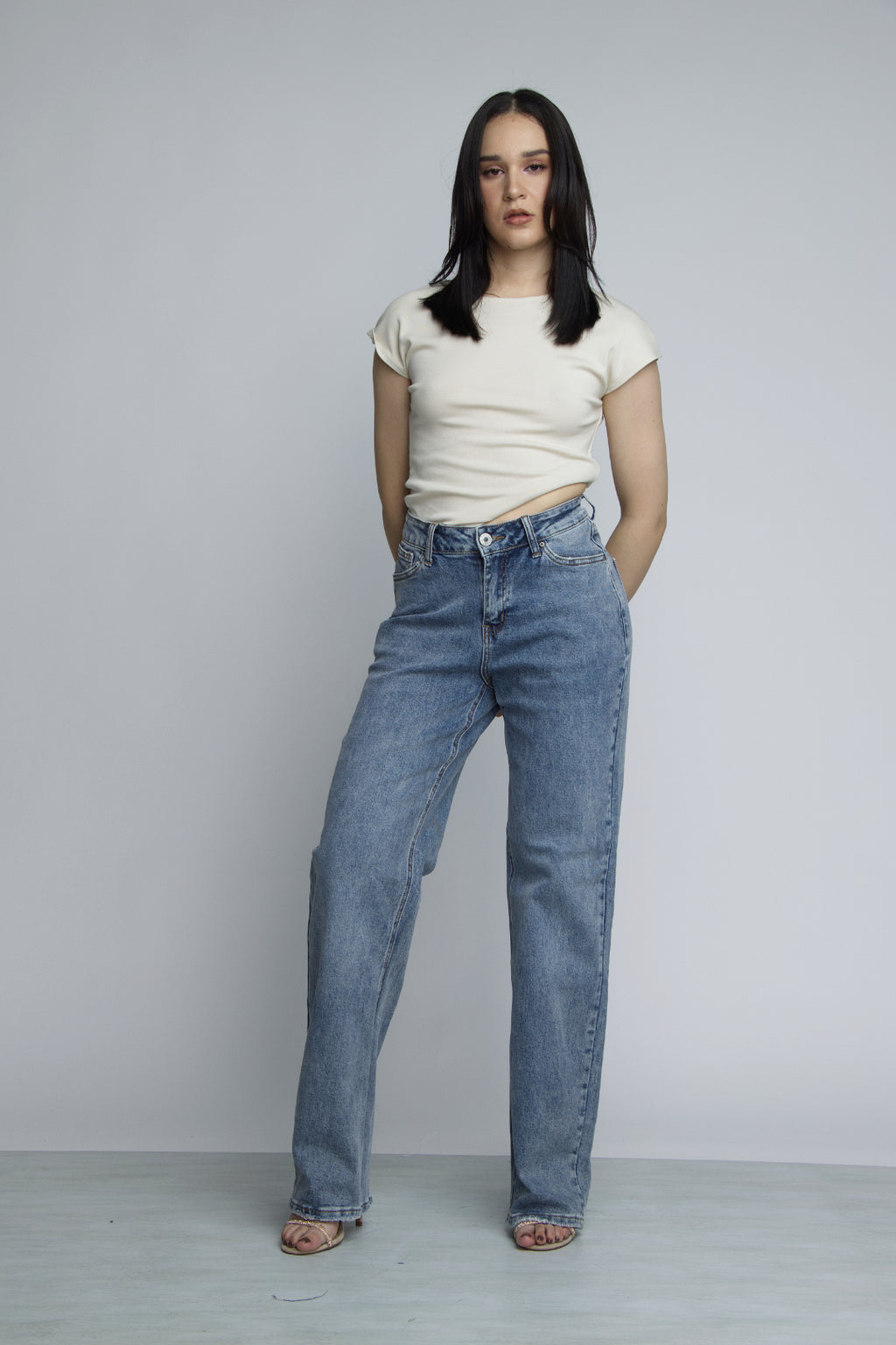 JEAN STRAIGHT LEG - AZUL STONE