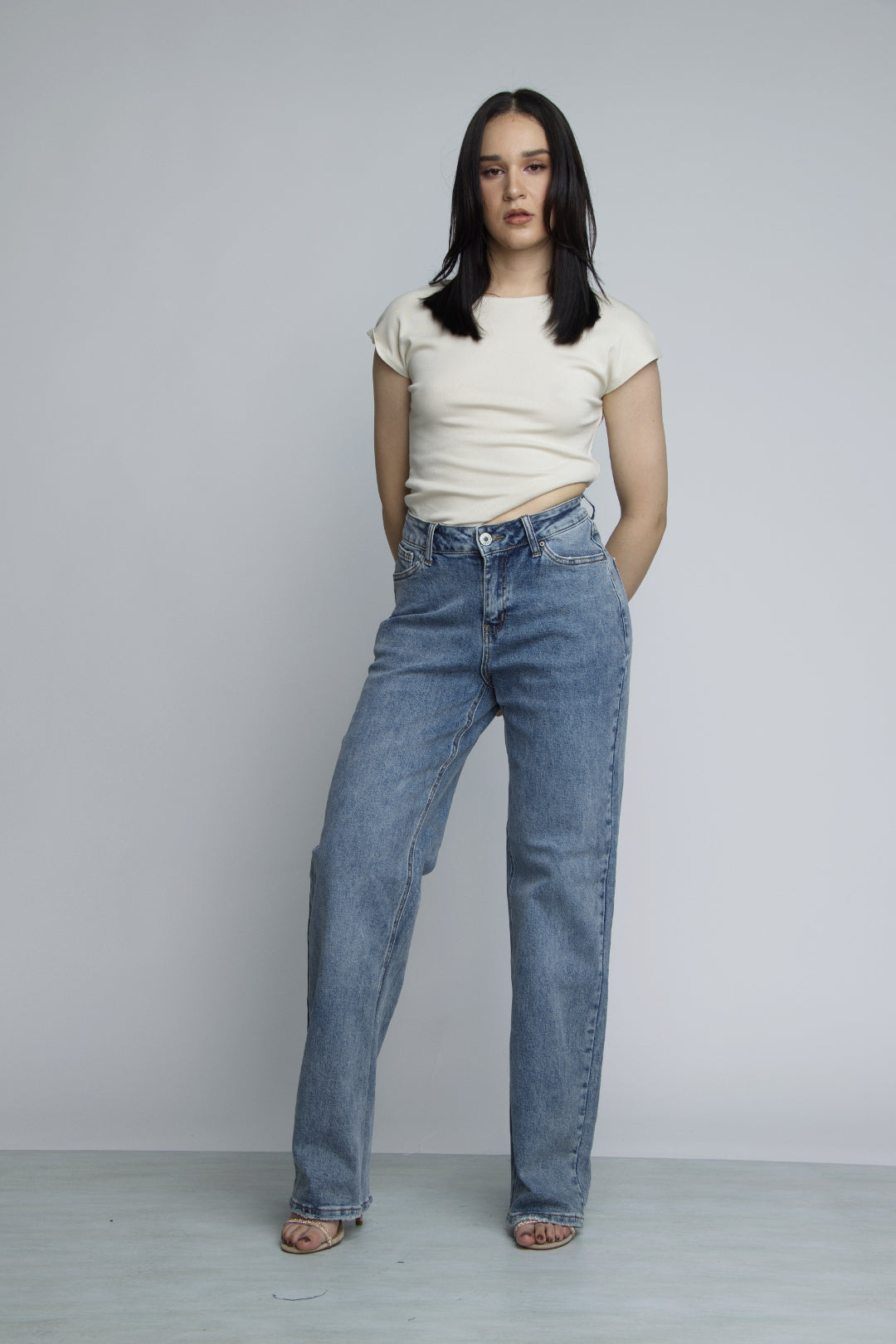 JEAN STRAIGHT LEG - AZUL STONE