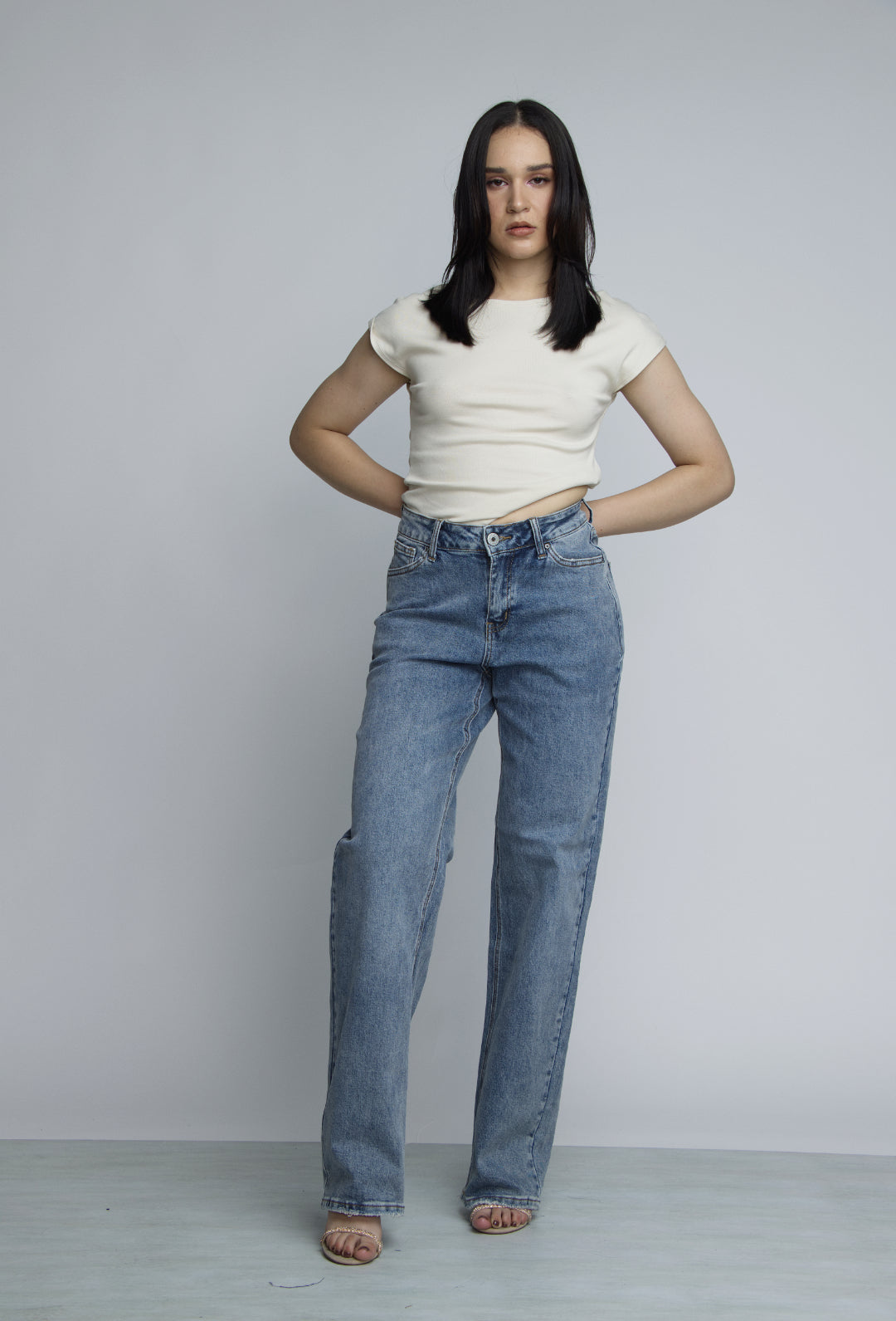 JEAN STRAIGHT LEG - AZUL STONE