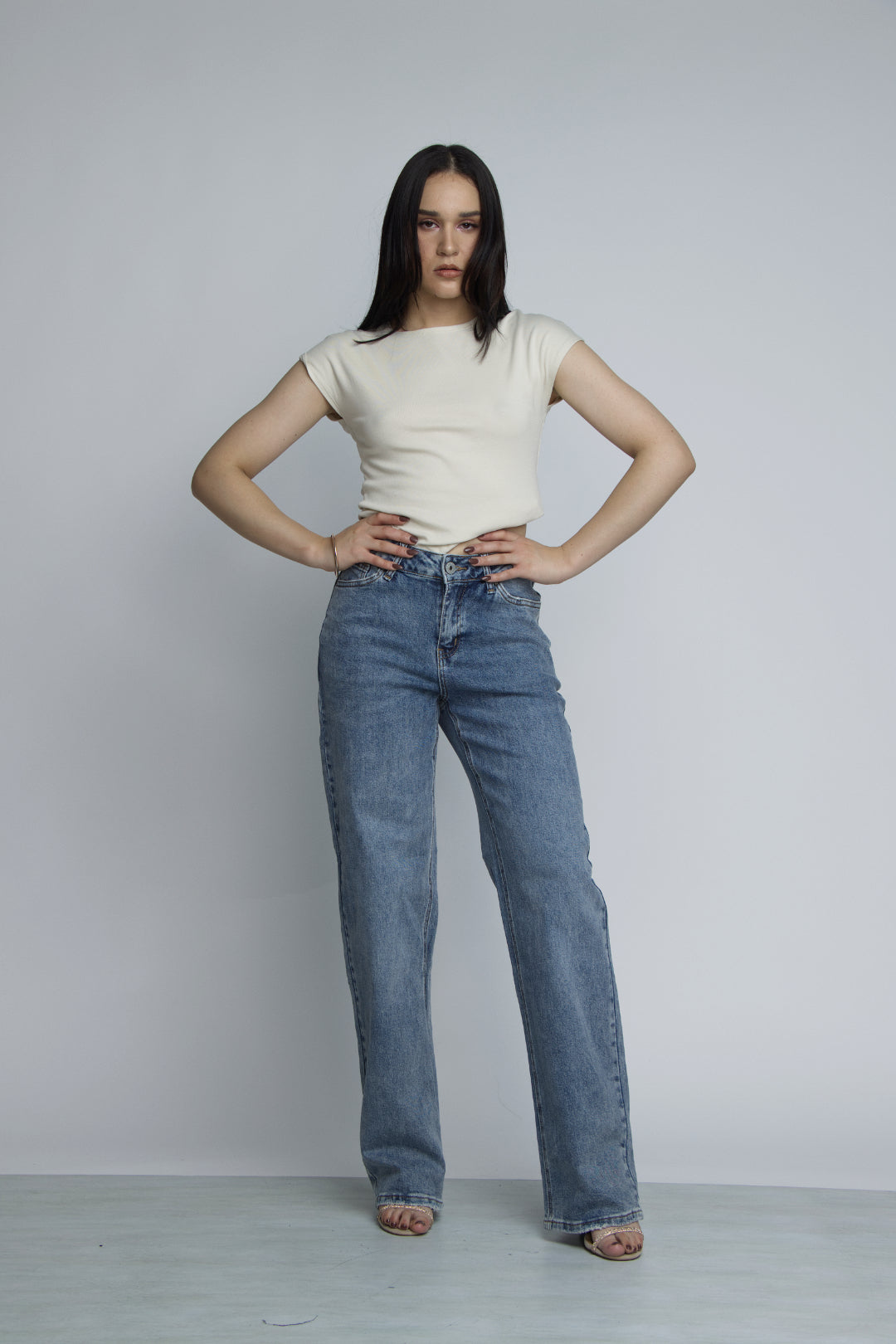 JEAN STRAIGHT LEG - AZUL STONE