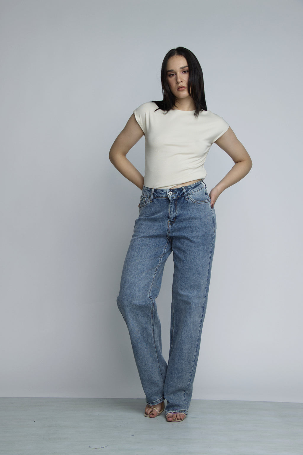 JEAN STRAIGHT LEG - AZUL STONE