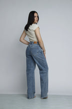 JEAN STRAIGHT LEG - AZUL STONE