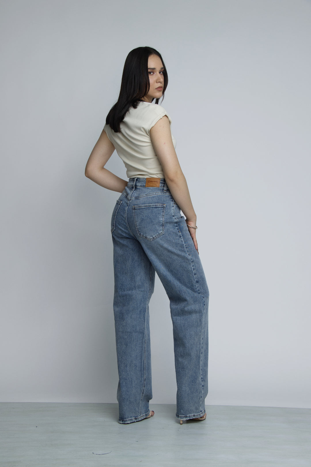 JEAN STRAIGHT LEG - AZUL STONE