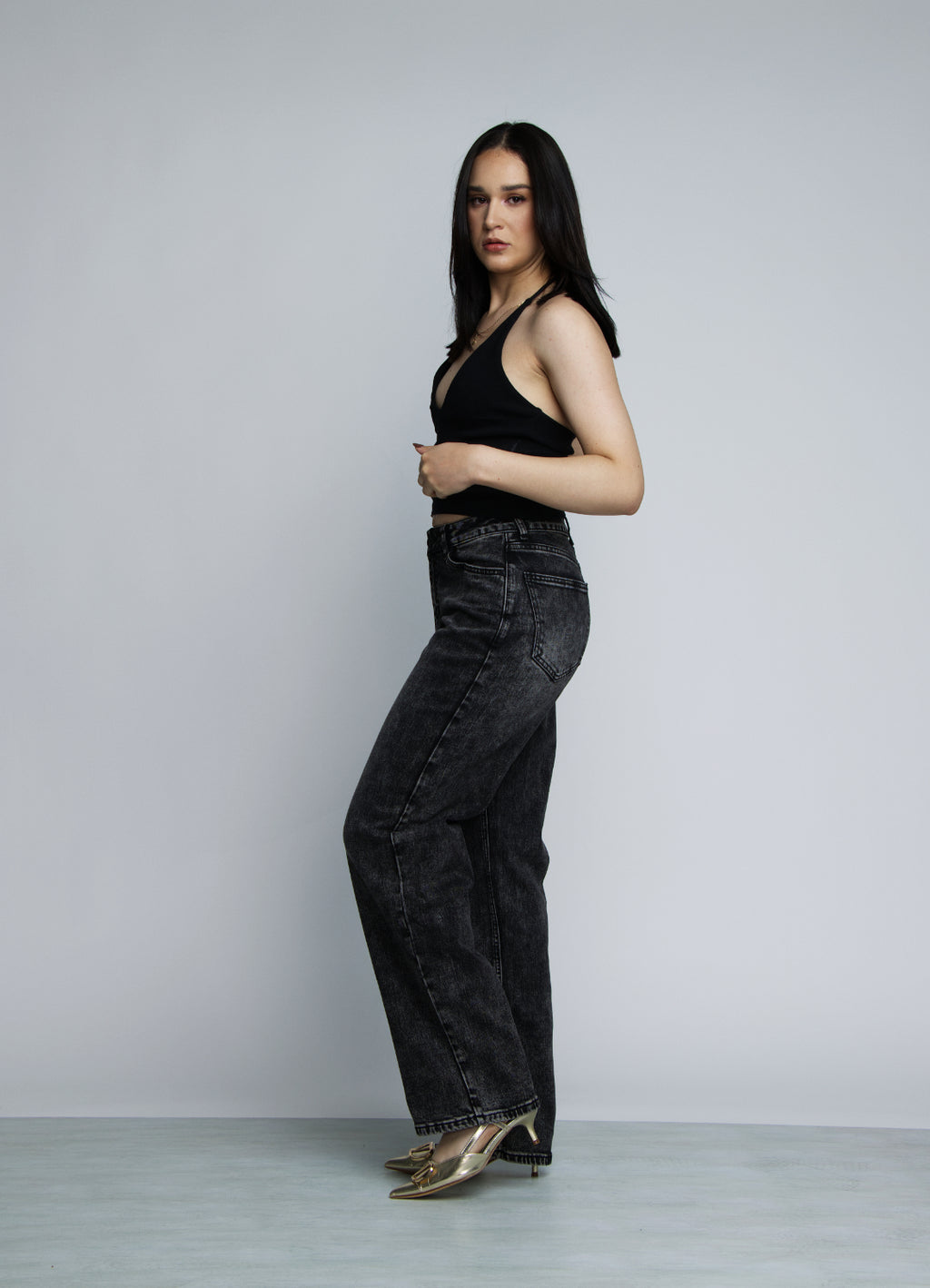 JEAN STRAIGHT LEG - GRIS