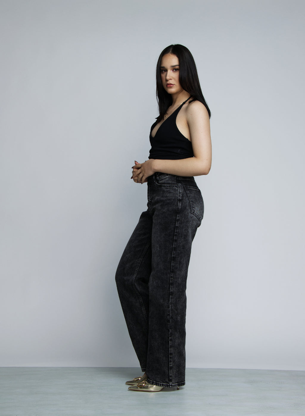 JEAN STRAIGHT LEG - GRIS