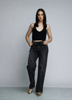 JEAN STRAIGHT LEG - GRIS