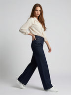 JEAN WIDE LEG - DARK BLUE