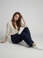 JEAN WIDE LEG - DARK BLUE