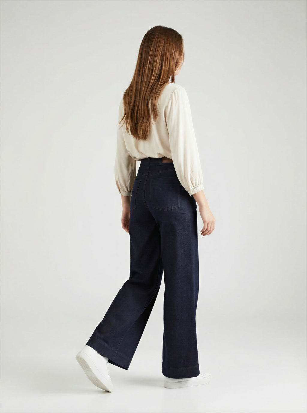JEAN WIDE LEG - DARK BLUE