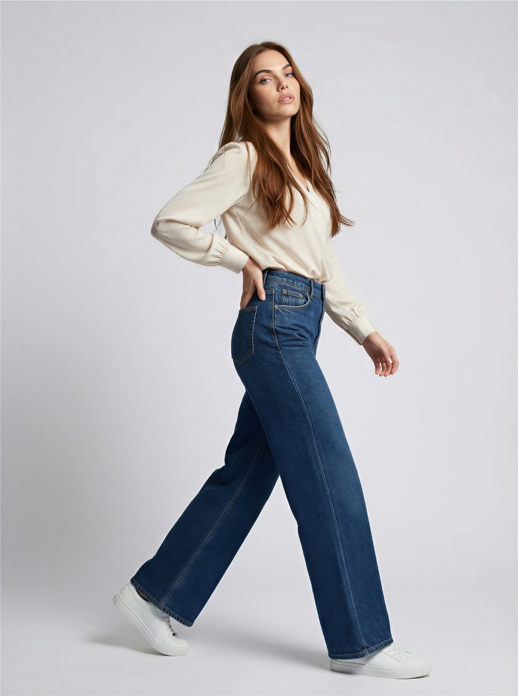 JEAN WIDE LEG - AZUL MEDIO
