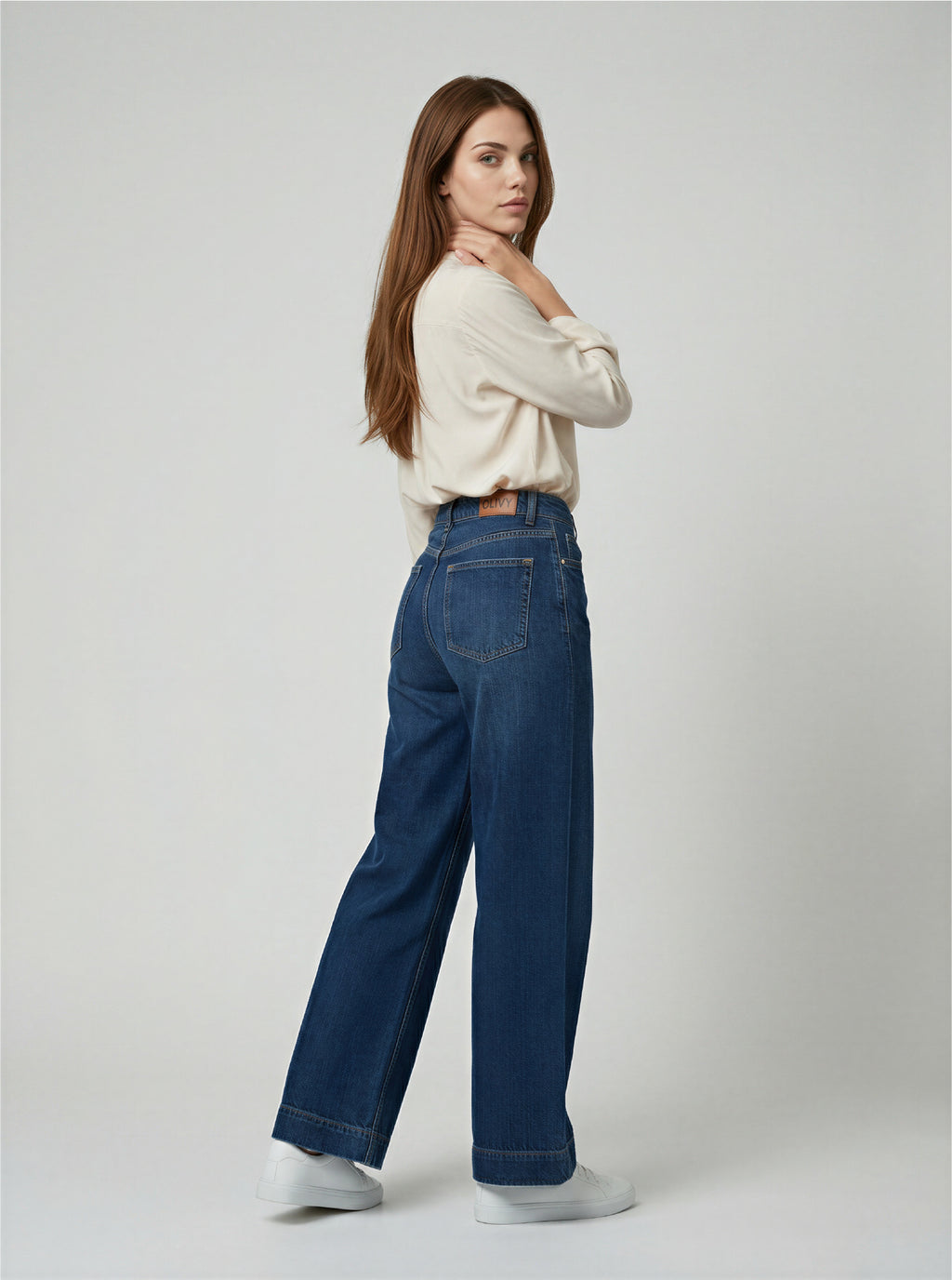 JEAN WIDE LEG - AZUL MEDIO