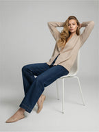 JEAN WIDE LEG - AZUL MARINO