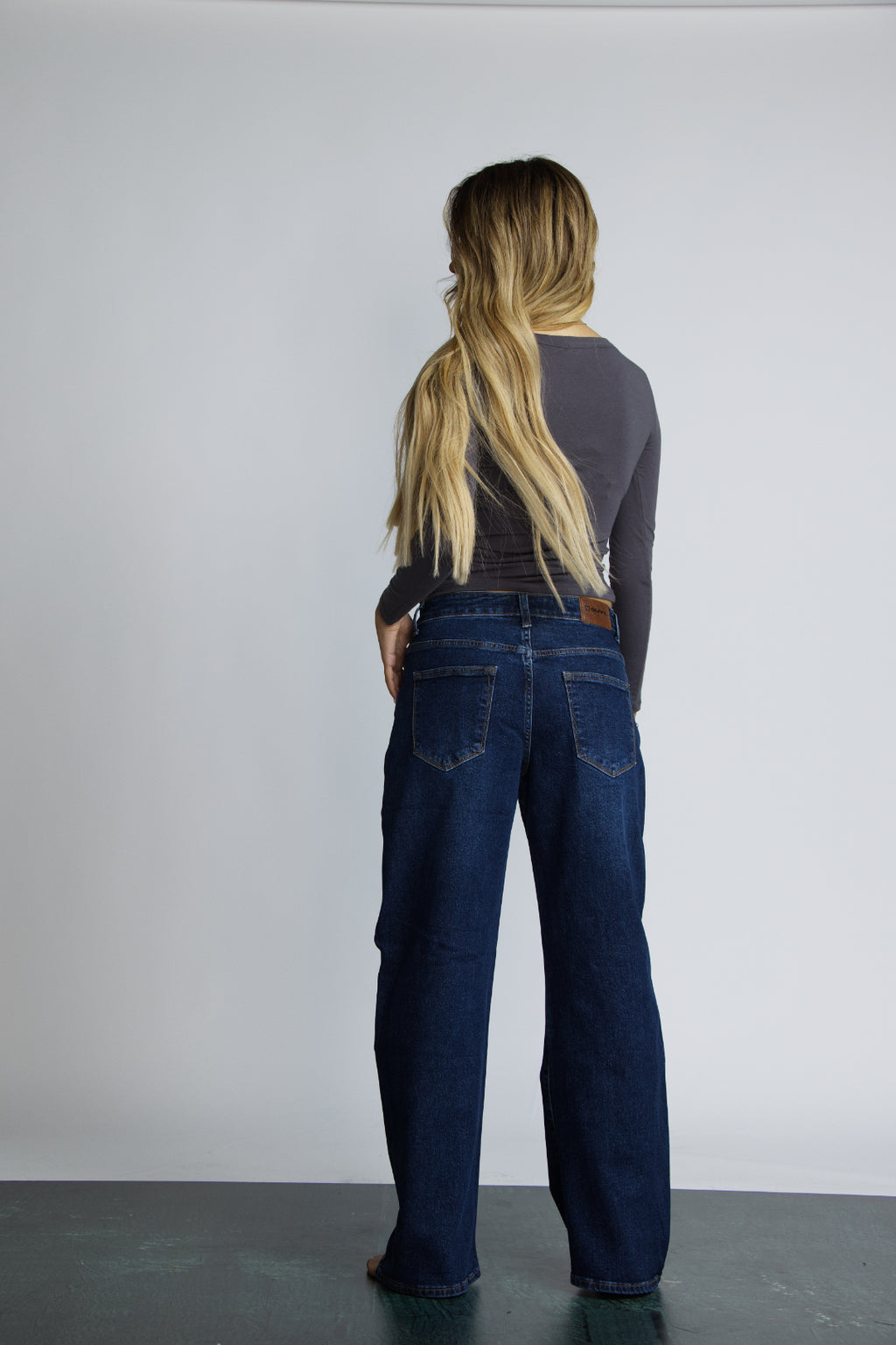 JEAN BAGGY RIPPED - AZUL OSCURO