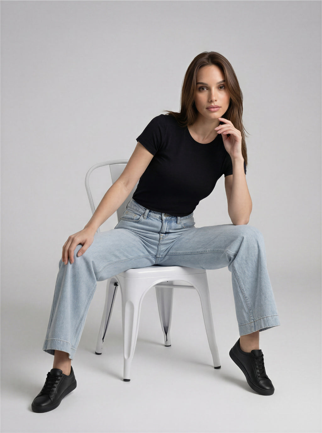 JEAN WIDE LEG - AZUL ICE