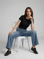 JEAN WIDE LEG - AZUL MEDIO