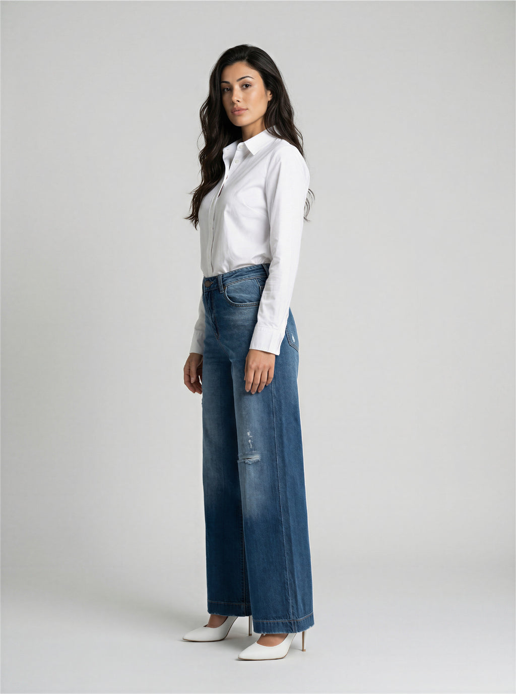 JEAN WIDE LEG - AZUL MEDIO