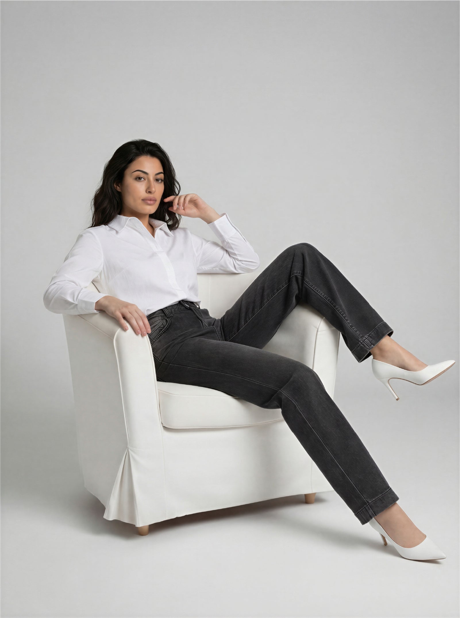 JEAN WIDE LEG - GRIS OSCURO