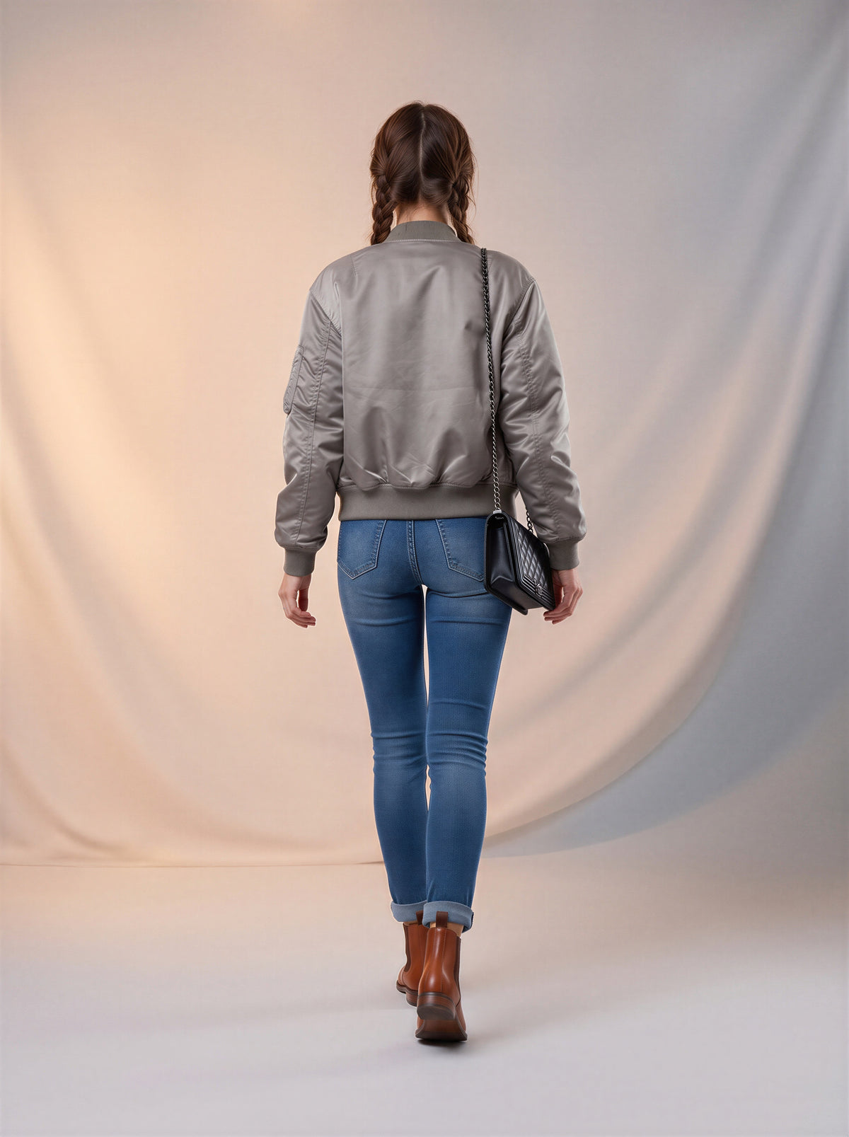 Jean Skinny Azul Claro Con Dobles AG-1834