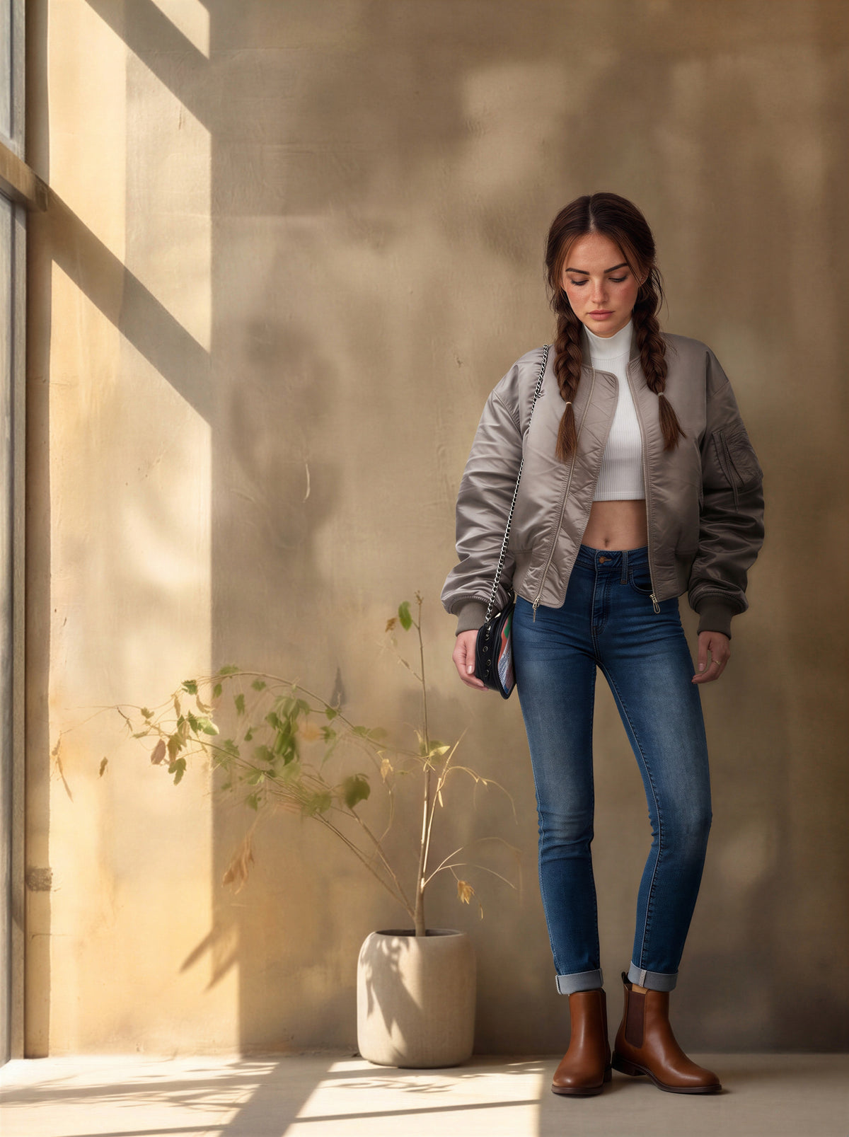 Jean Skinny Azul Claro Con Dobles AG-1834