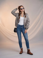 Jean Skinny Azul Claro Con Dobles AG-1834