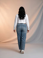 Jean Marine Talla Extra Azul Claro con Textura Rotos DE-674P