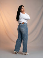 Jean Marine Talla Extra Azul Claro con Textura Rotos DE-674P
