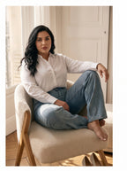 Jean Marine Talla Extra Azul Claro con Textura Rotos DE-674P