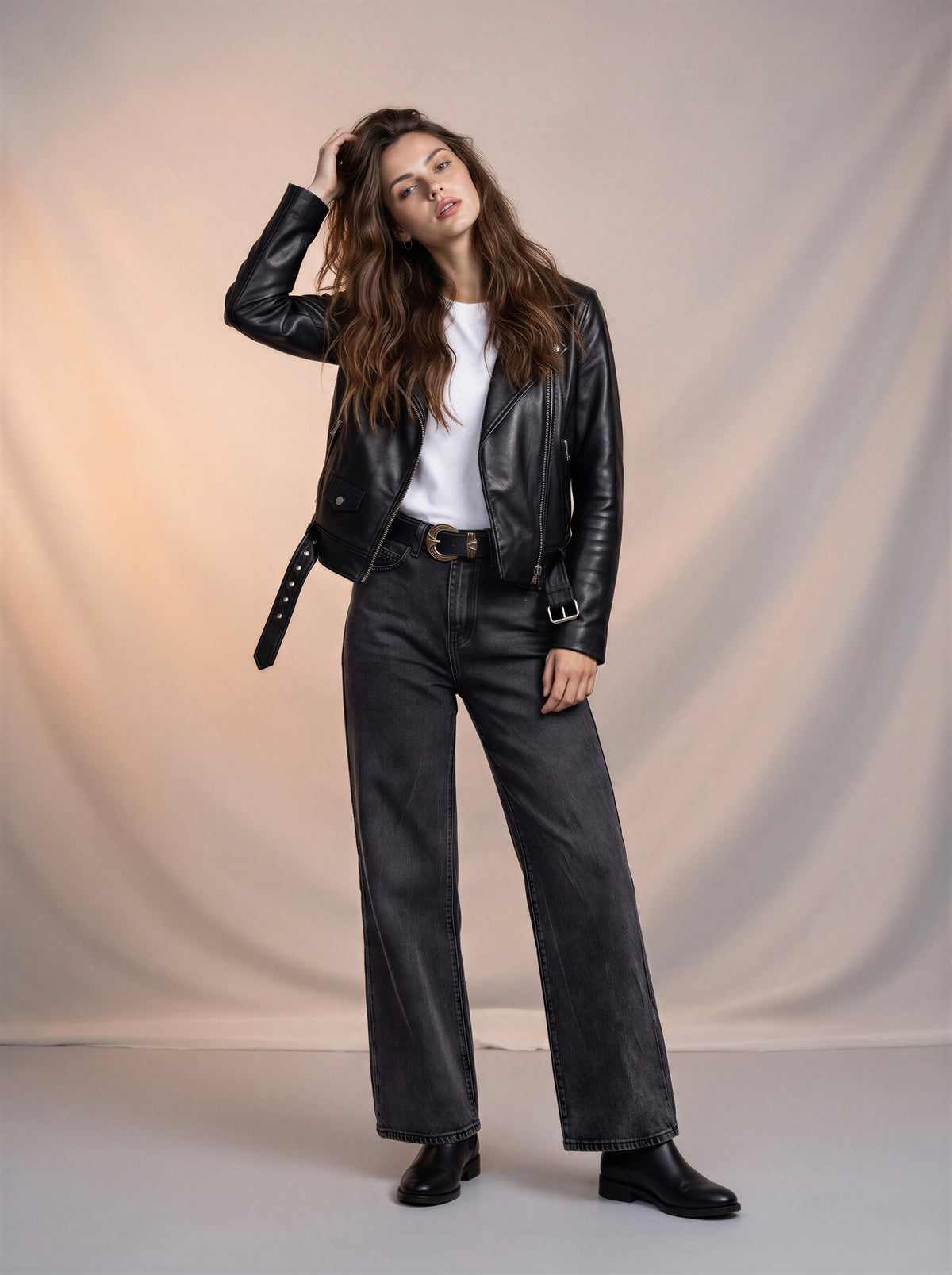 Jean Wide Leg Full Length – Gris Con Centurion ES-2560