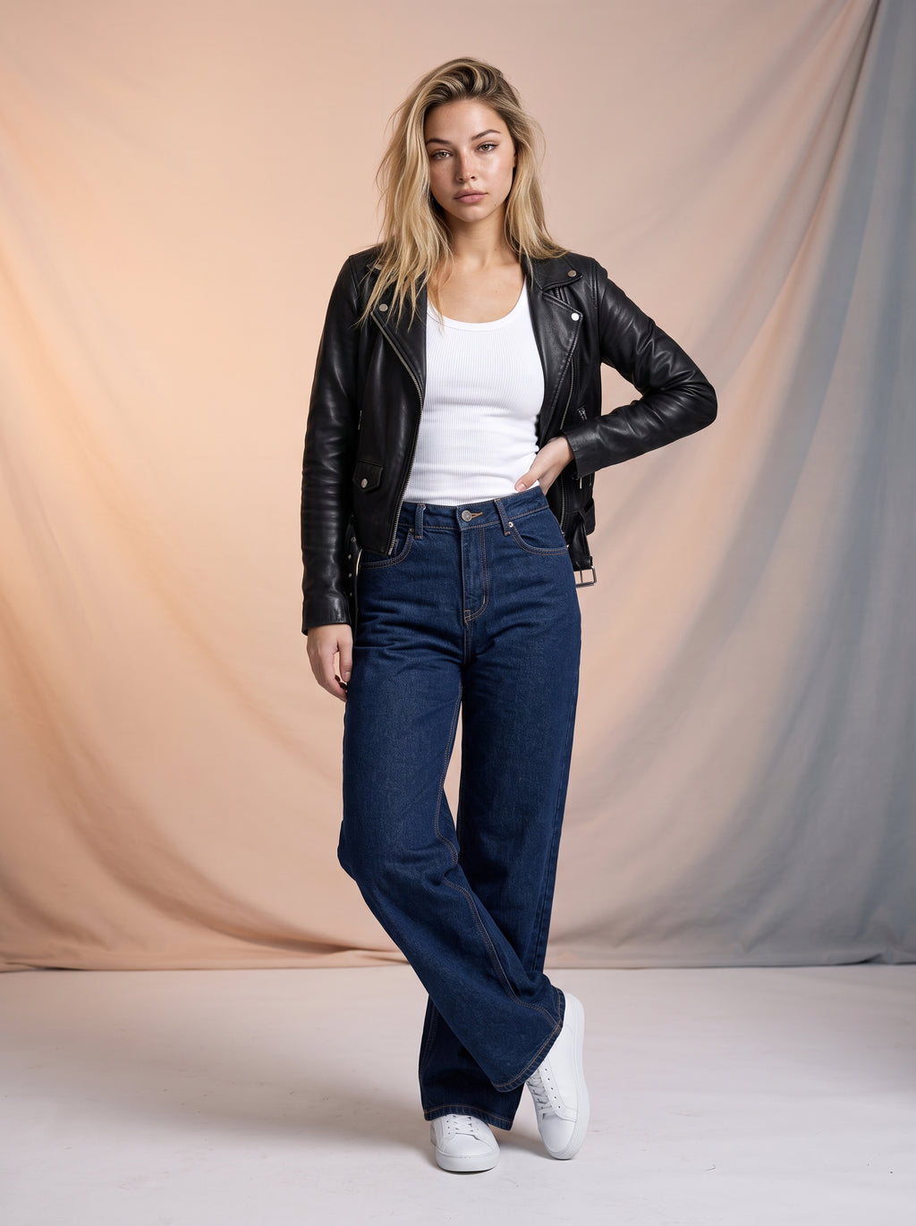 Jean Baggy Azul Marino OL-547