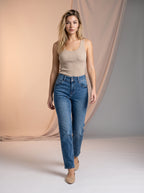 Jean Straight Azul Medio ES-2037