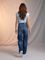 Jean Wide Leg Azul Oscuro OL-862