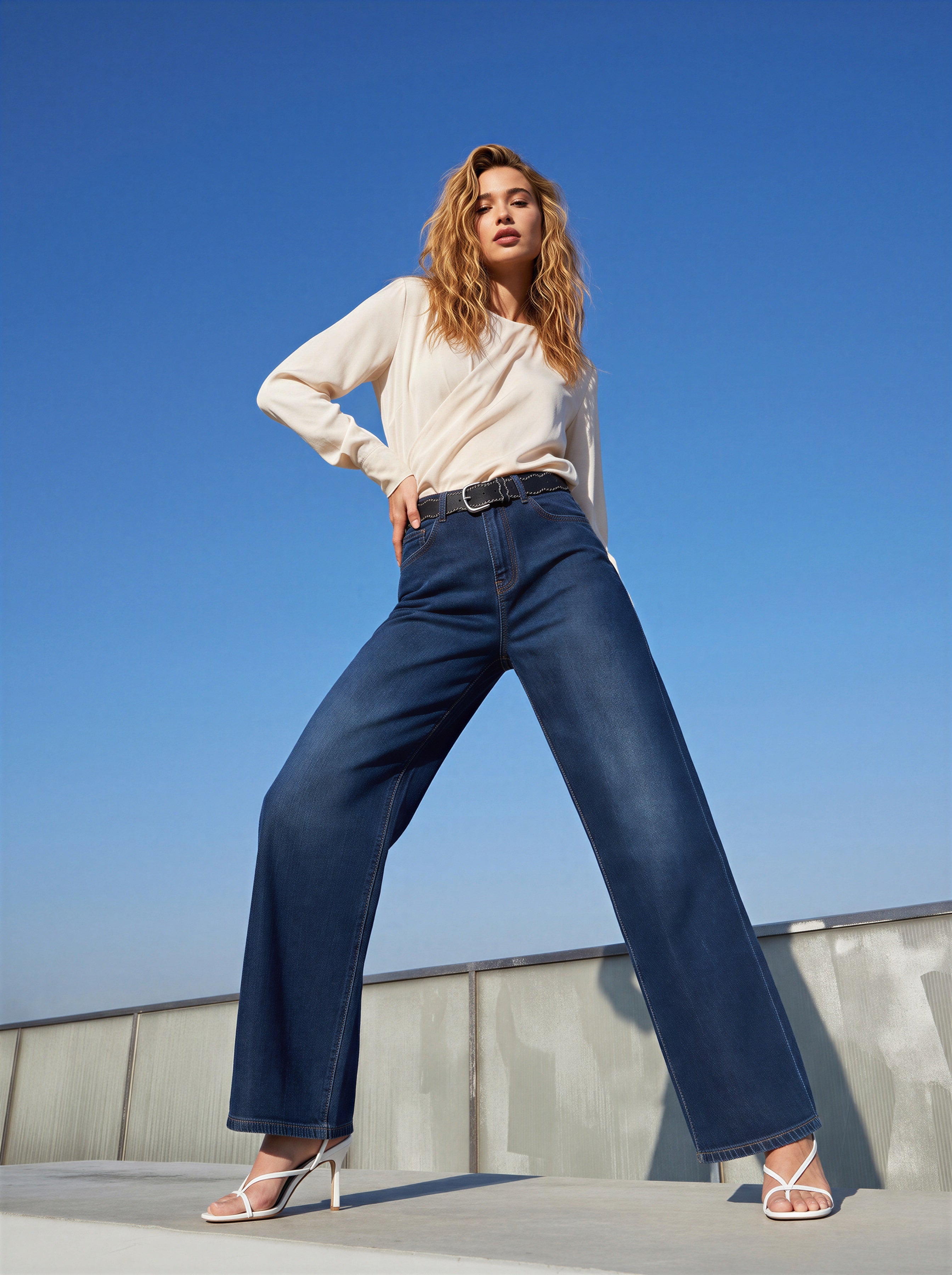 Wide Leg-Azul Marino