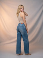 Wide Leg Azul Claro con Accesorio