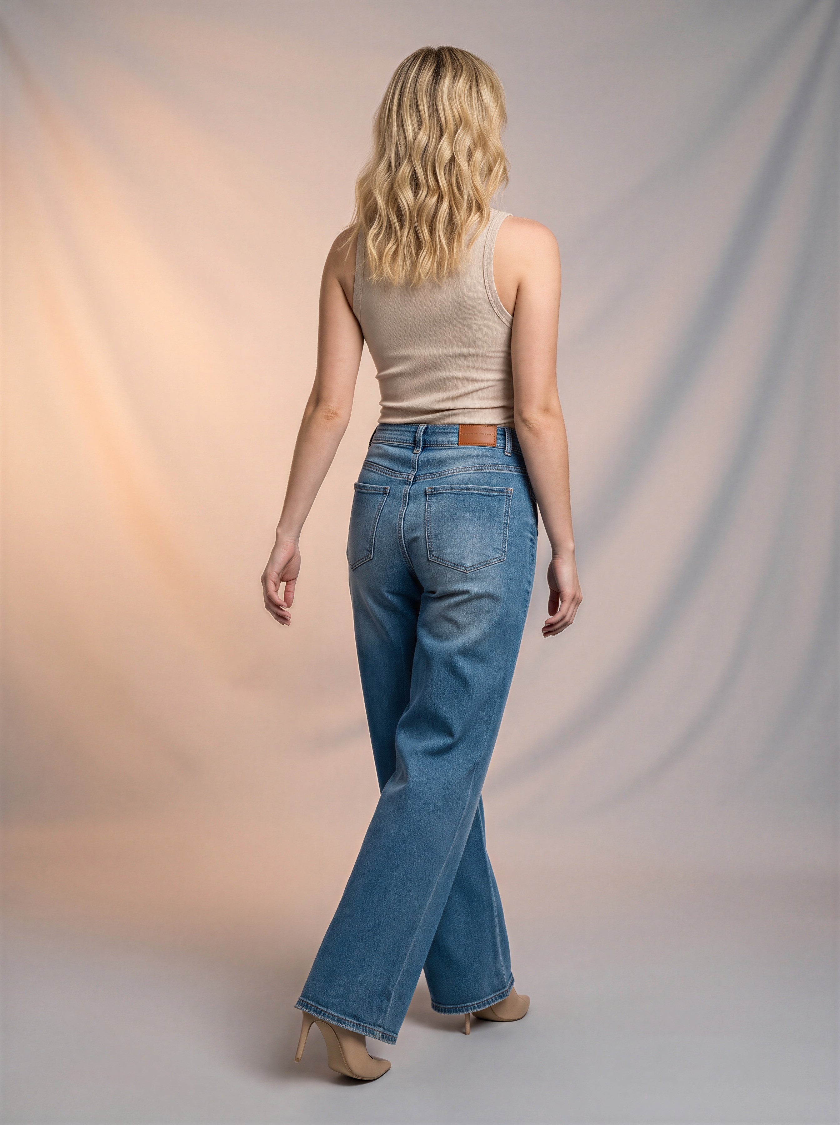 Wide Leg Azul Claro con Accesorio