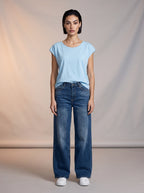 Wide Leg-Azul Medio AG-1716