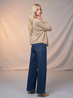 Wide Leg Azul Marino con Pañuelo