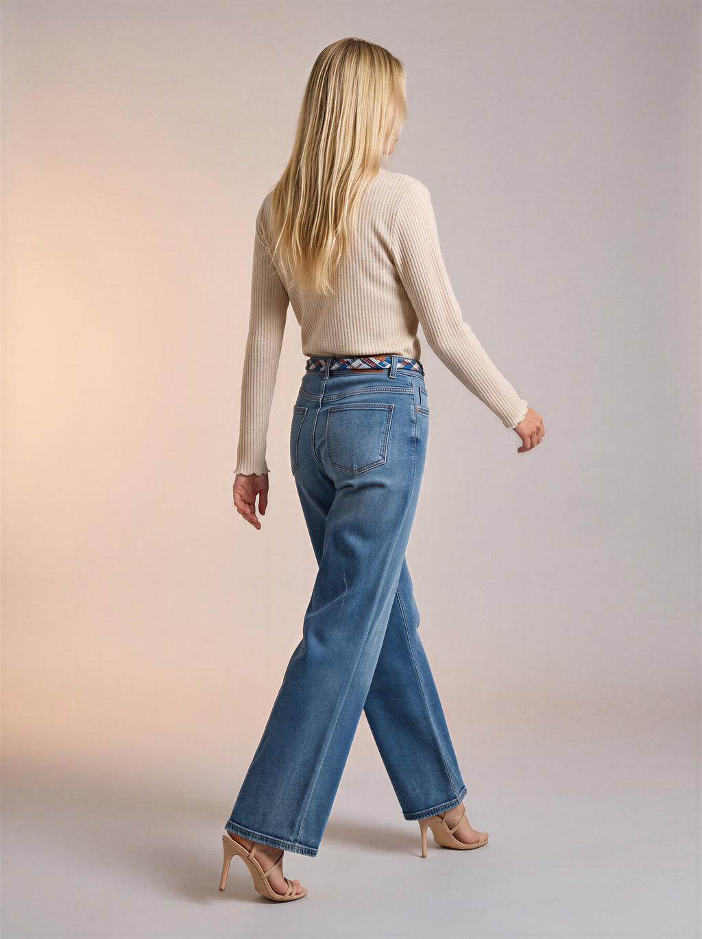 Wide leg Azul Stone con Centurion de Cuerdas