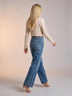 Wide leg Azul Stone con Centurion de Cuerdas